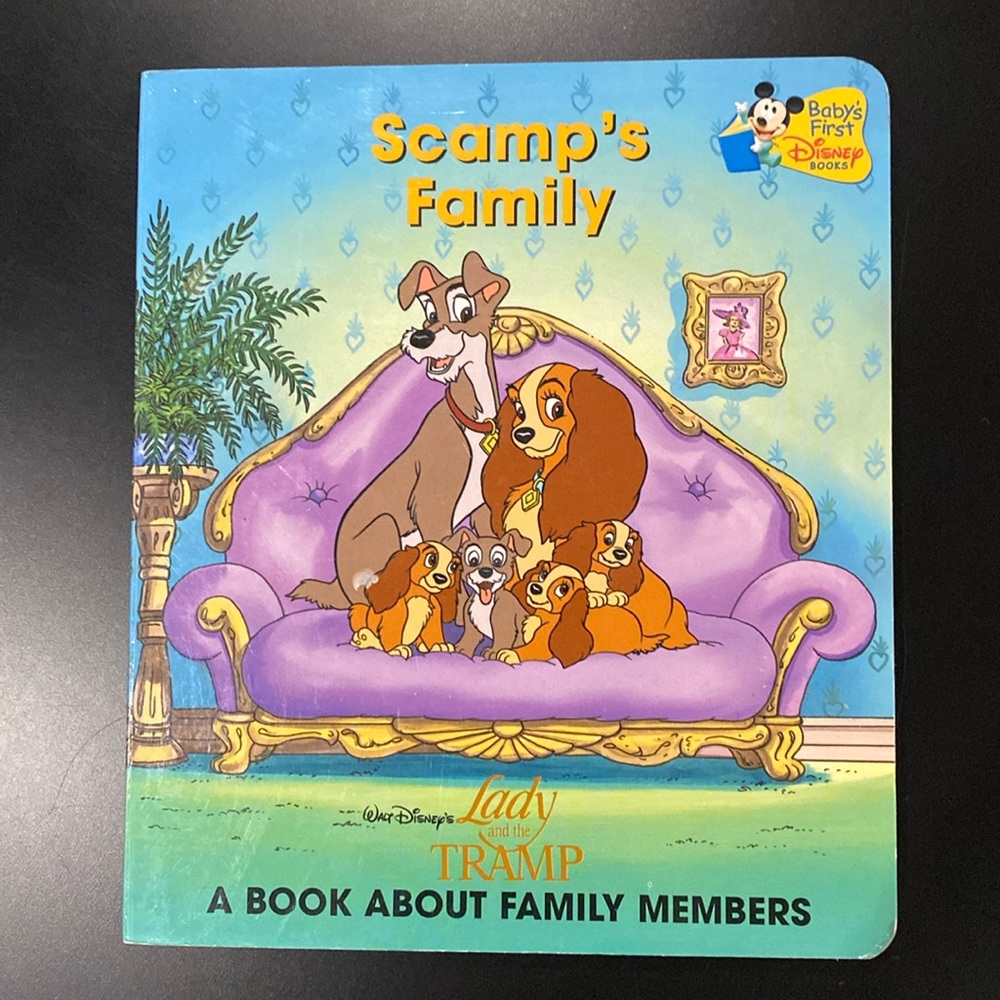 Disney’s Lady and the Tramp: Scamp’s Family - Hardcover Children’s Board Book
